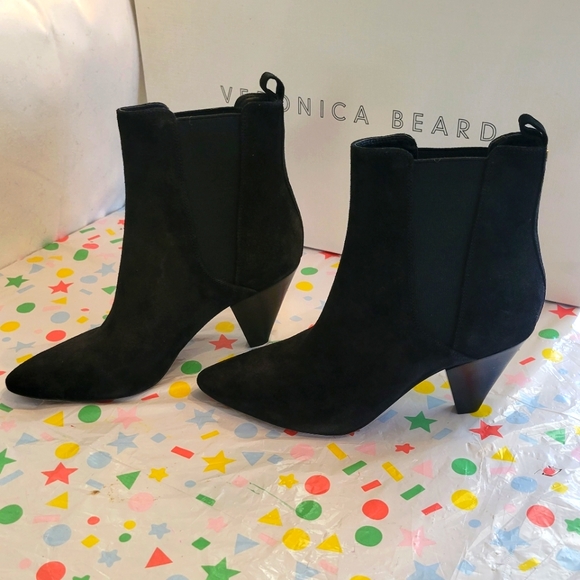 Veronica Beard Baxter Suede Western Chelsea Boots Size 9 MUST SELL! - Picture 15 of 16